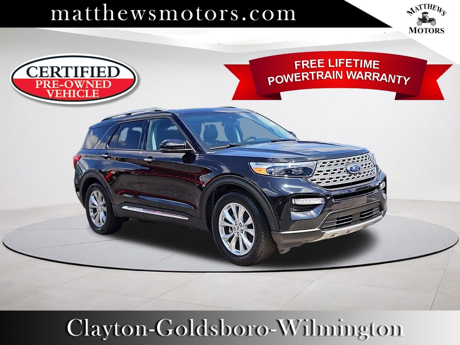 2021 Ford Explorer Limited 4WD w/ Nav Panoramic Sunroof &amp; 3rd Row